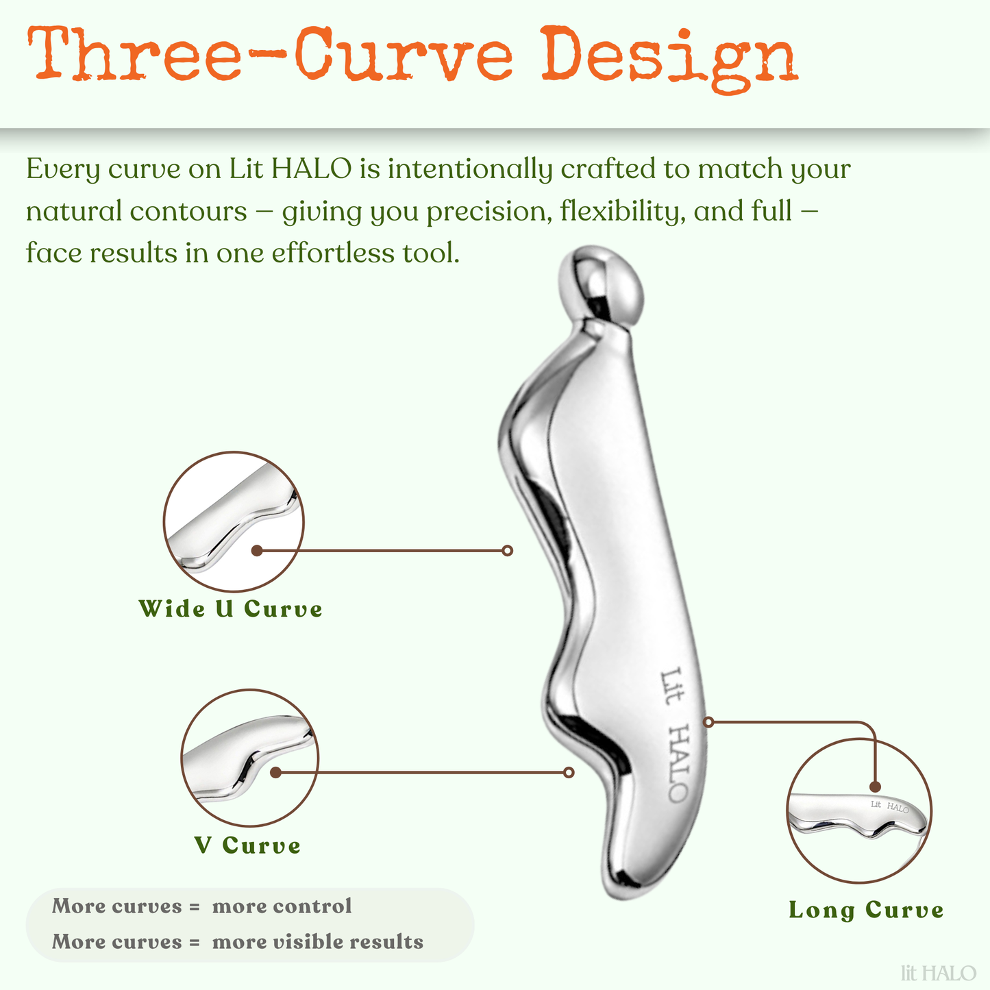Stainless Steel Cryo-Thermal Gua Sha with 360° Roller