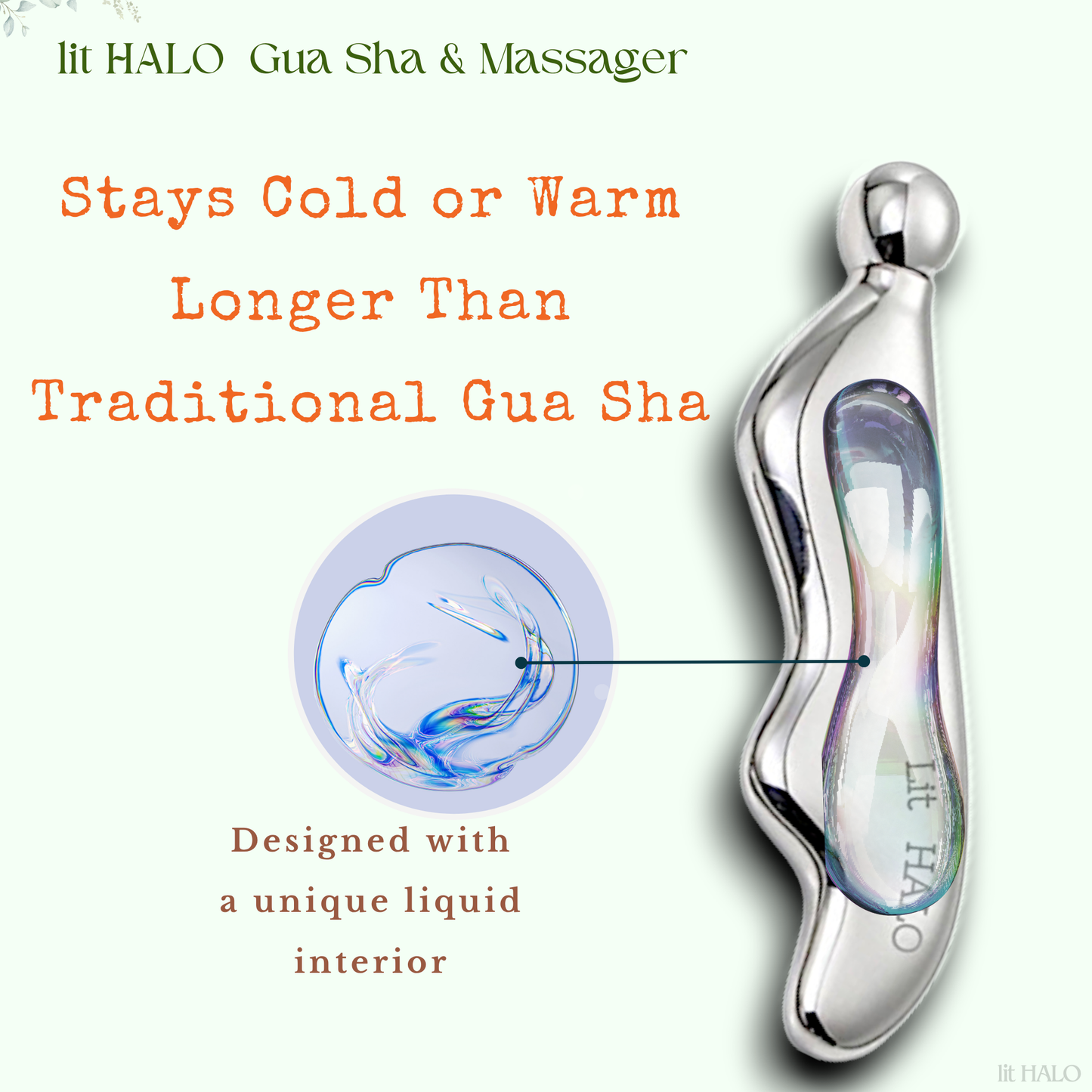 Stainless Steel Cryo-Thermal Gua Sha with 360° Roller
