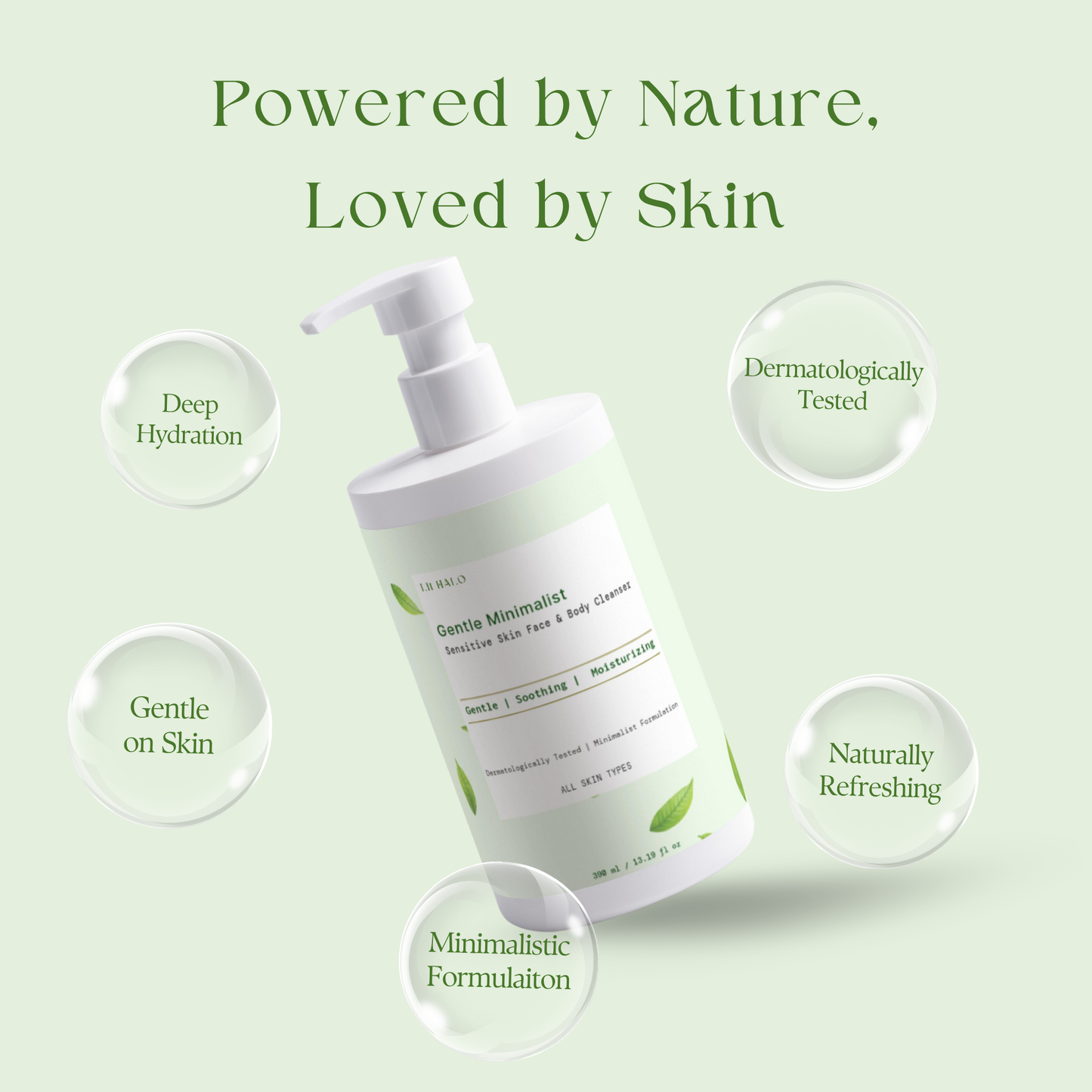 Lit HALO Gentle Minimalist Sensitive Skin Face & Body Cleanser