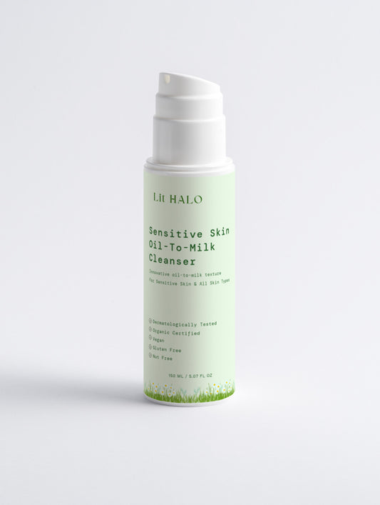 Lit HALO Gentle Milky Sensitive Skin Oil-To-Milk Cleanser