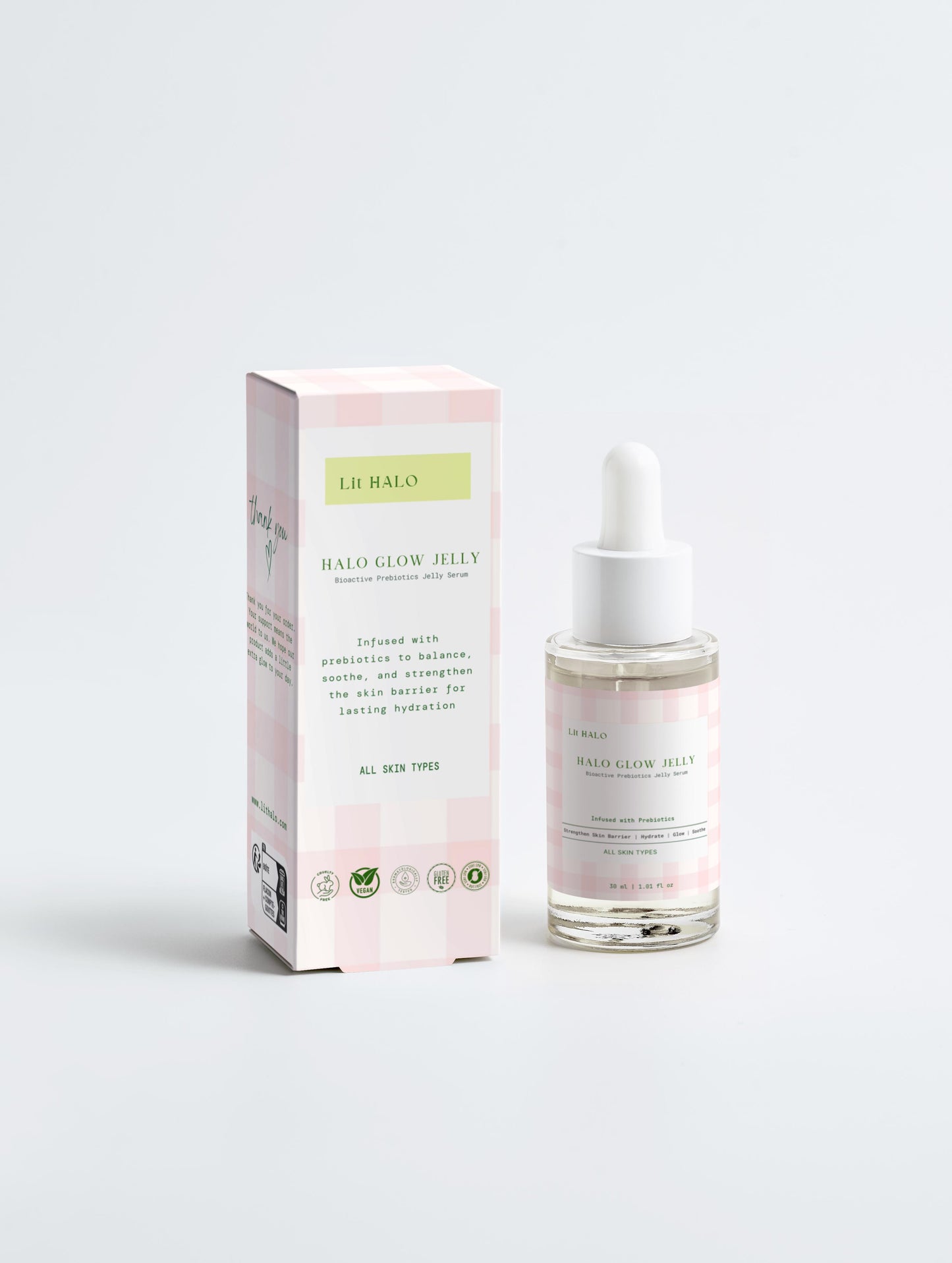 HALO Glow Jelly Bioactive Prebiotics Jelly Serum