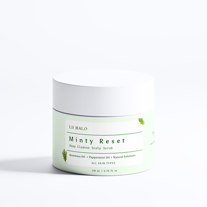 Lit HALO Minty Reset Deep Cleanse Scalp Scrub, Rosemary & Mint